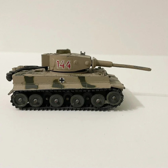 Vintage  Corgi Toys Tiger1 Tiger 1 Tank Diecast Made In Hong Kong Incomplete - Picture 4 of 16